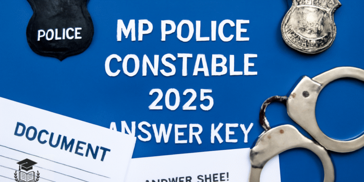 MP Police Constable 2025 Answer Key: