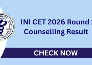 INI CET 2026 Round 1 Counselling Result