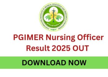 PGIMER Nursing Officer Result 2025